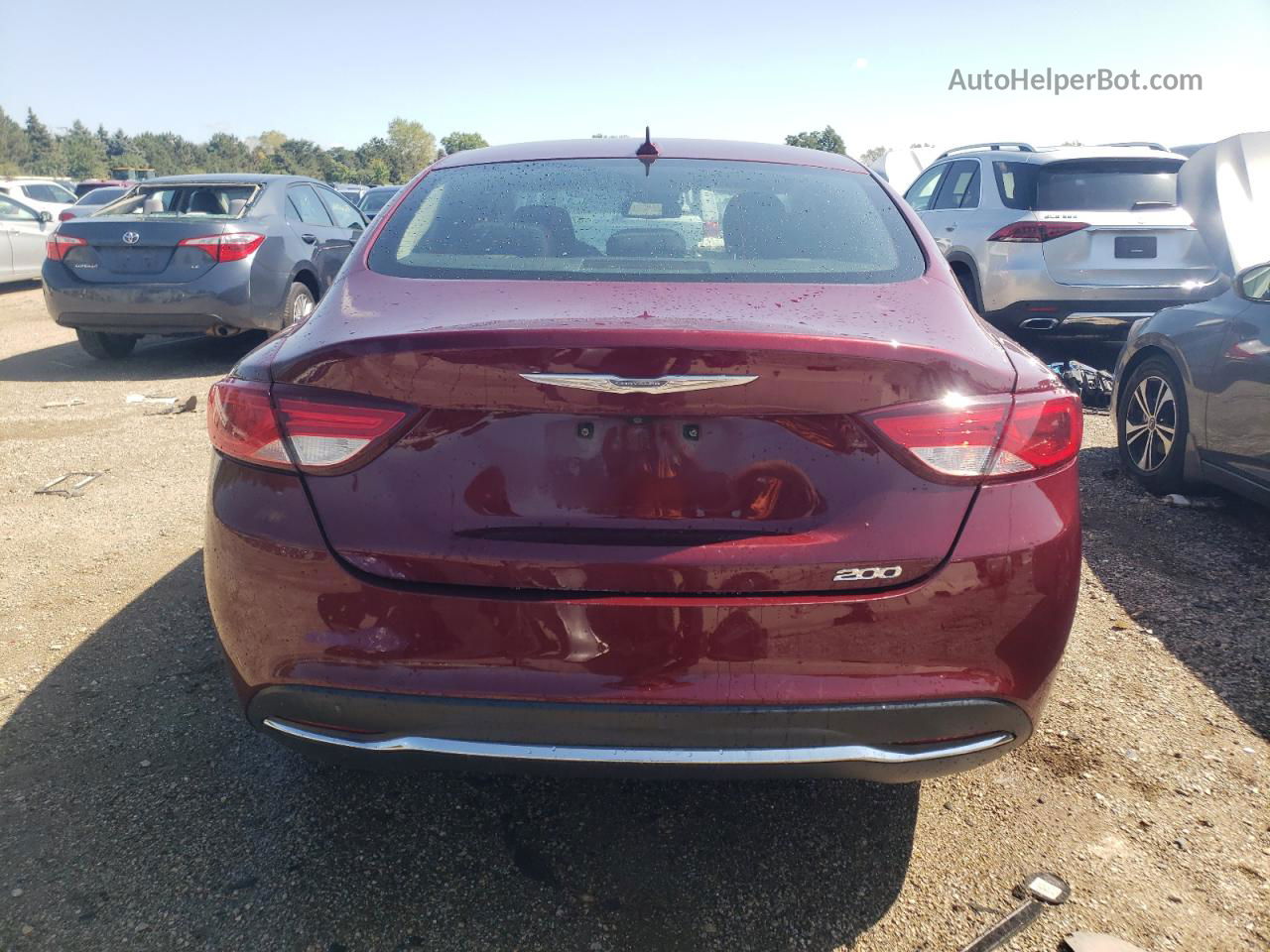 2016 Chrysler 200 Limited Red vin: 1C3CCCABXGN168218