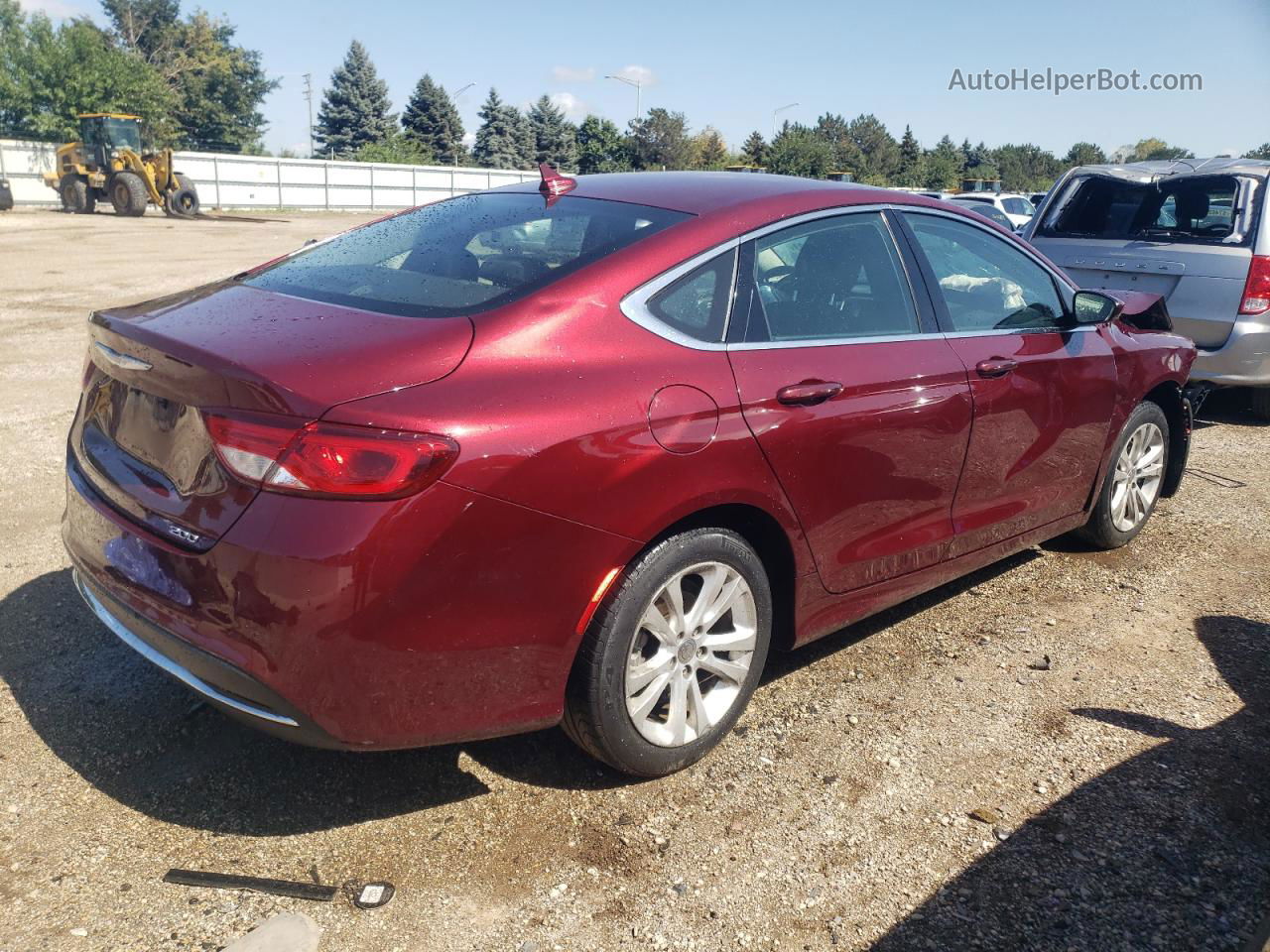 2016 Chrysler 200 Limited Red vin: 1C3CCCABXGN168218