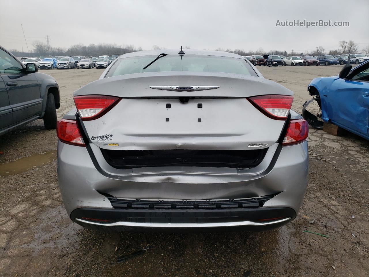 2016 Chrysler 200 Limited Silver vin: 1C3CCCABXGN177582