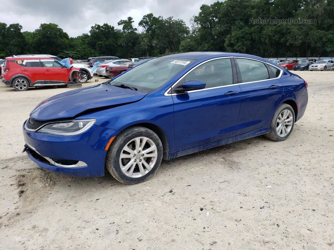 2016 Chrysler 200 Limited Синий vin: 1C3CCCABXGN179462