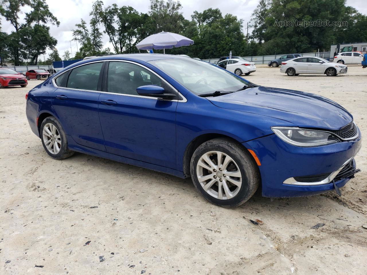 2016 Chrysler 200 Limited Blue vin: 1C3CCCABXGN179462