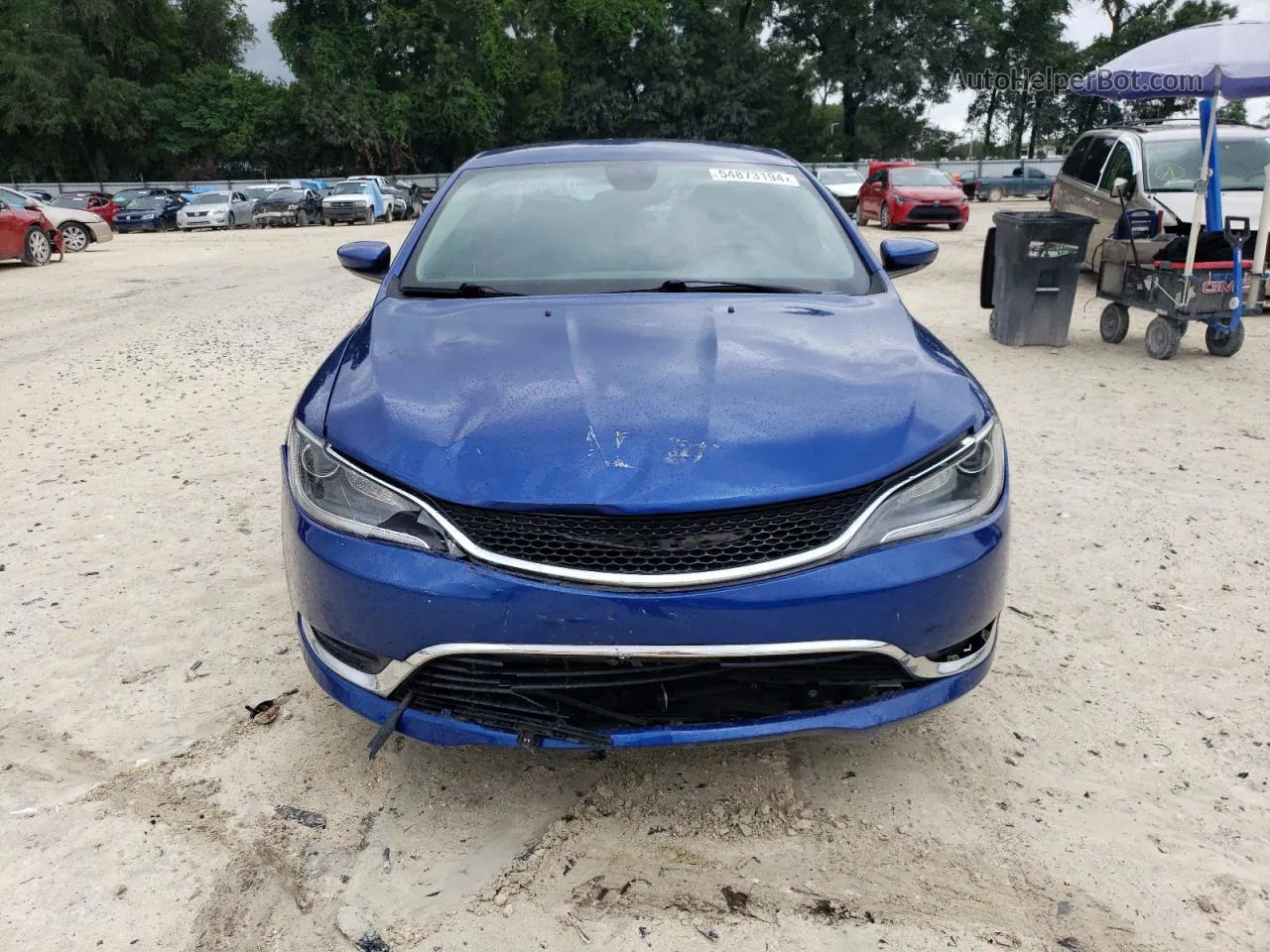 2016 Chrysler 200 Limited Blue vin: 1C3CCCABXGN179462