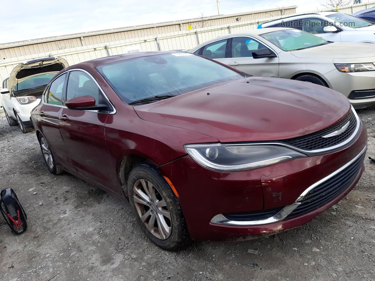 2016 Chrysler 200 Limited Бордовый vin: 1C3CCCABXGN179736