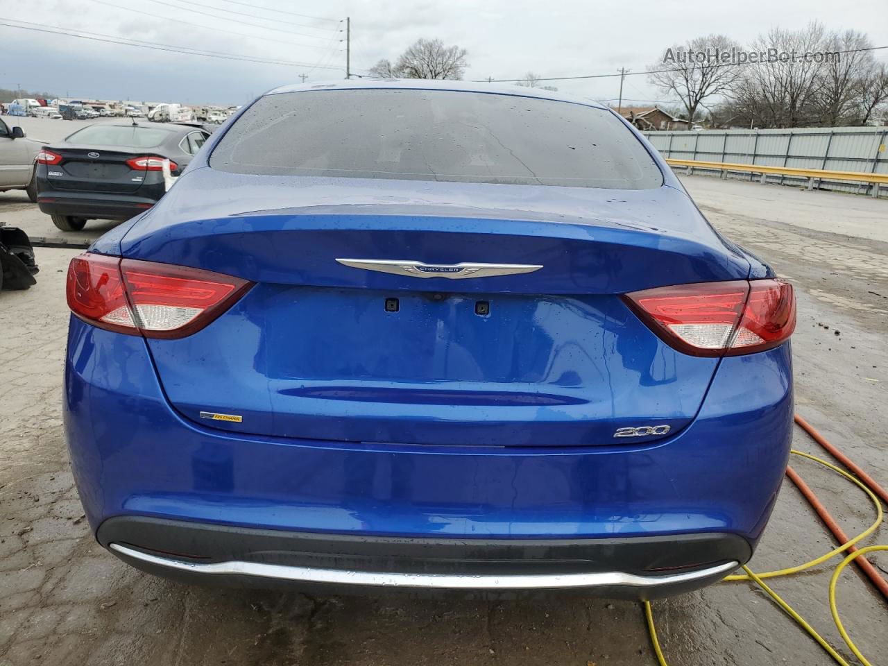 2016 Chrysler 200 Limited Blue vin: 1C3CCCABXGN181194