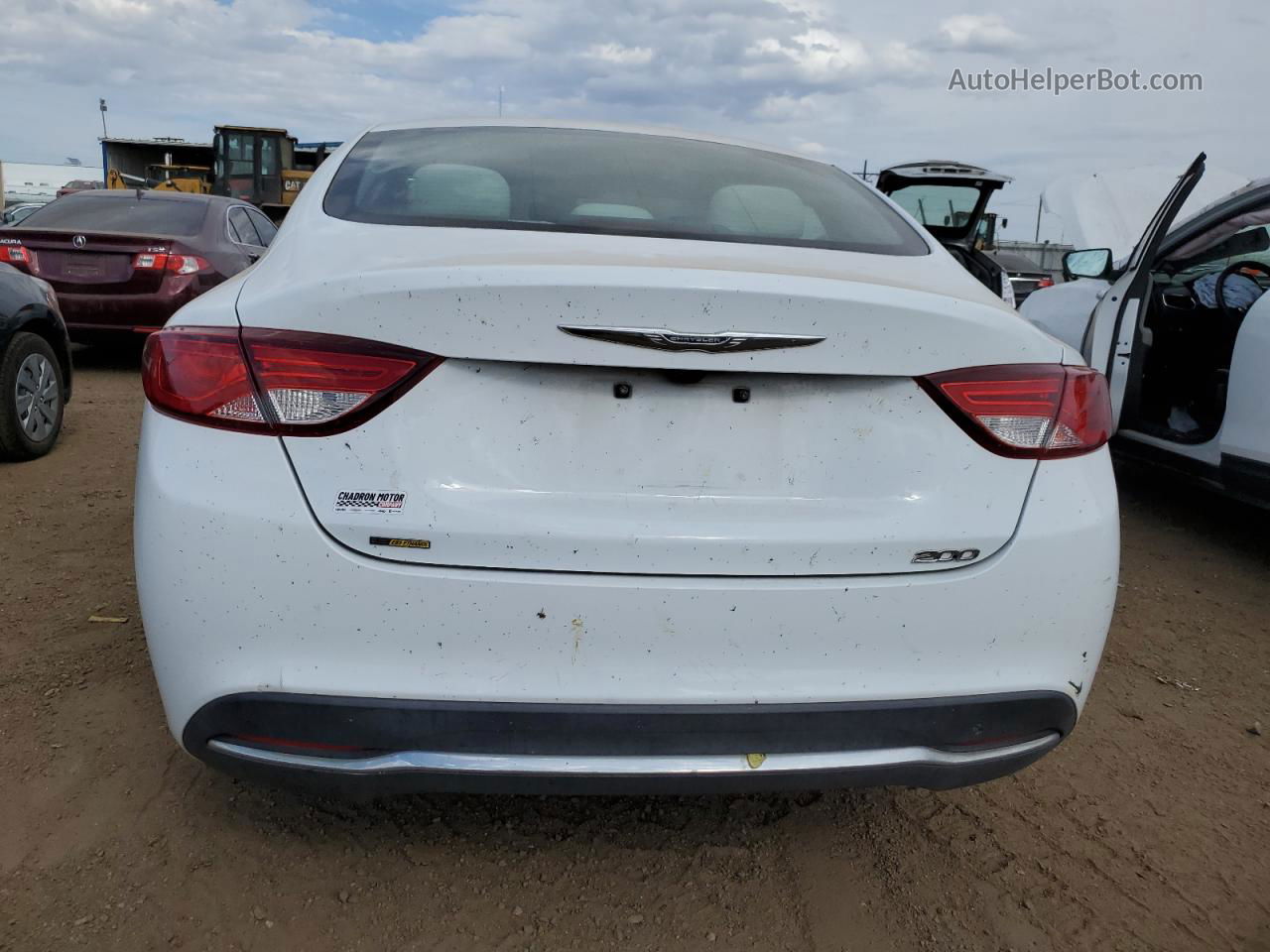 2016 Chrysler 200 Limited White vin: 1C3CCCABXGN190008