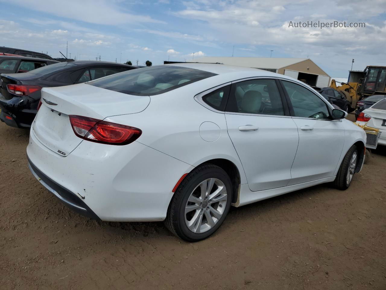 2016 Chrysler 200 Limited White vin: 1C3CCCABXGN190008