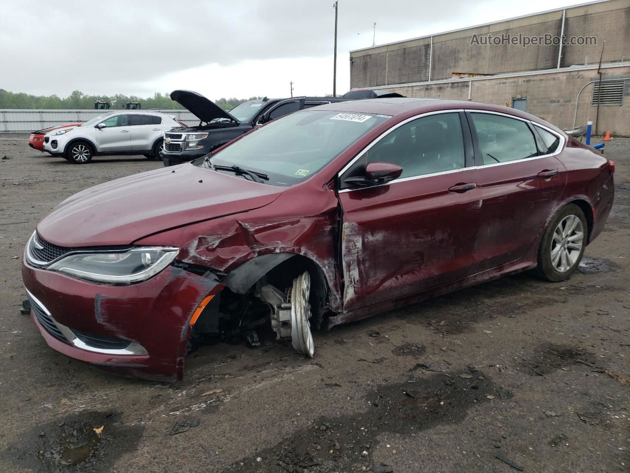 2017 Chrysler 200 Limited Burgundy vin: 1C3CCCABXHN502782