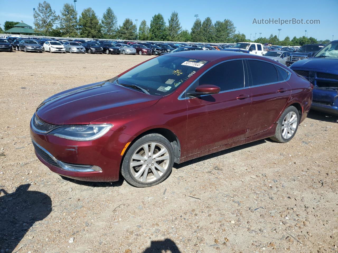 2017 Chrysler 200 Limited Burgundy vin: 1C3CCCABXHN503768