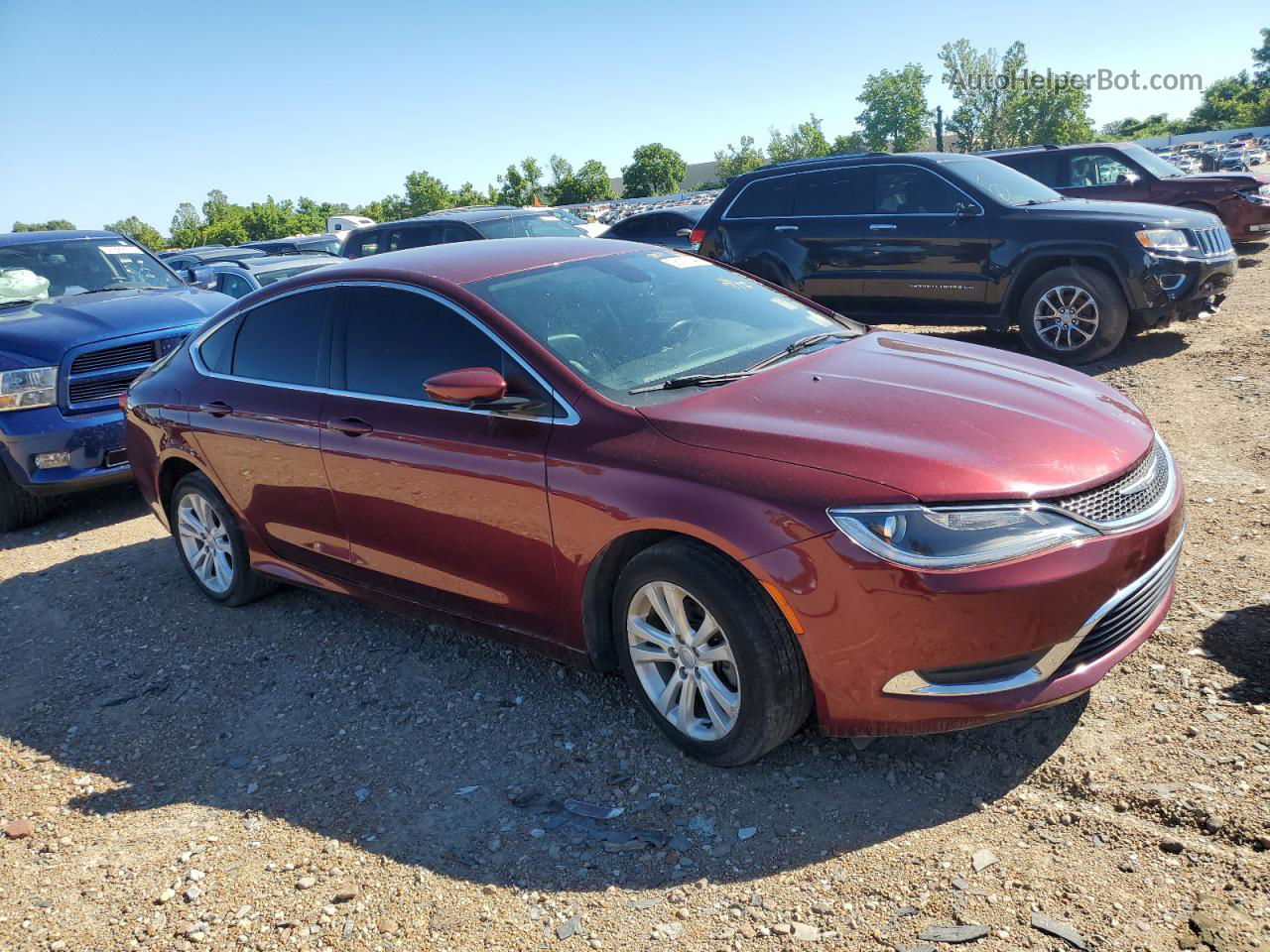 2017 Chrysler 200 Limited Burgundy vin: 1C3CCCABXHN503768