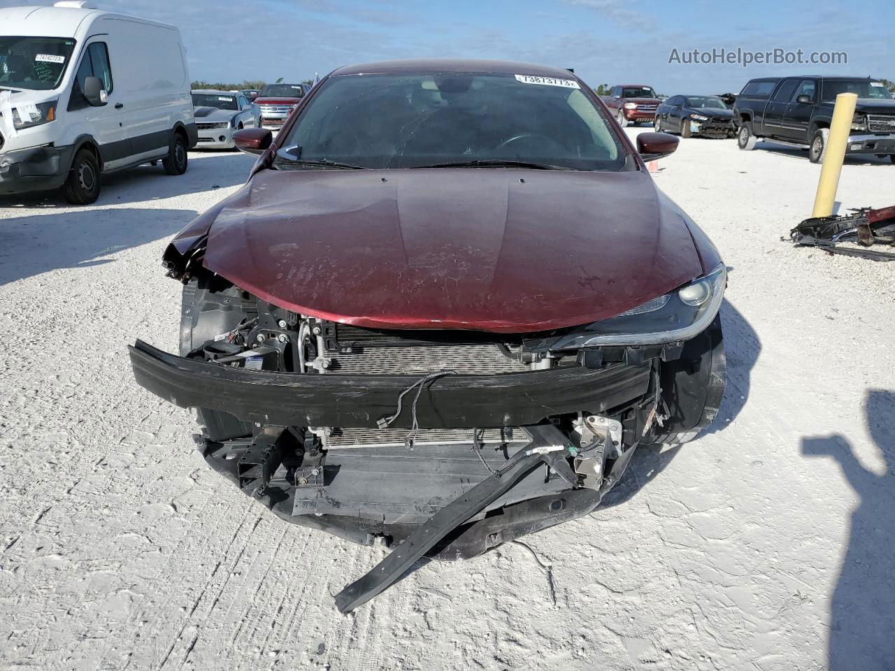 2017 Chrysler 200 Limited Burgundy vin: 1C3CCCABXHN504838