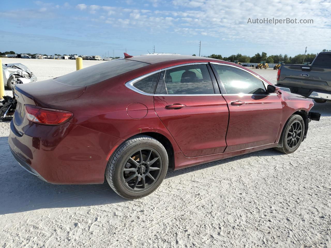 2017 Chrysler 200 Limited Burgundy vin: 1C3CCCABXHN504838