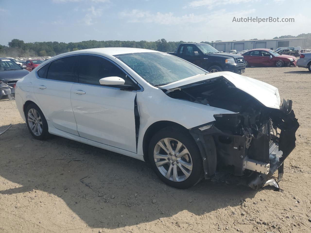 2017 Chrysler 200 Limited White vin: 1C3CCCABXHN506119