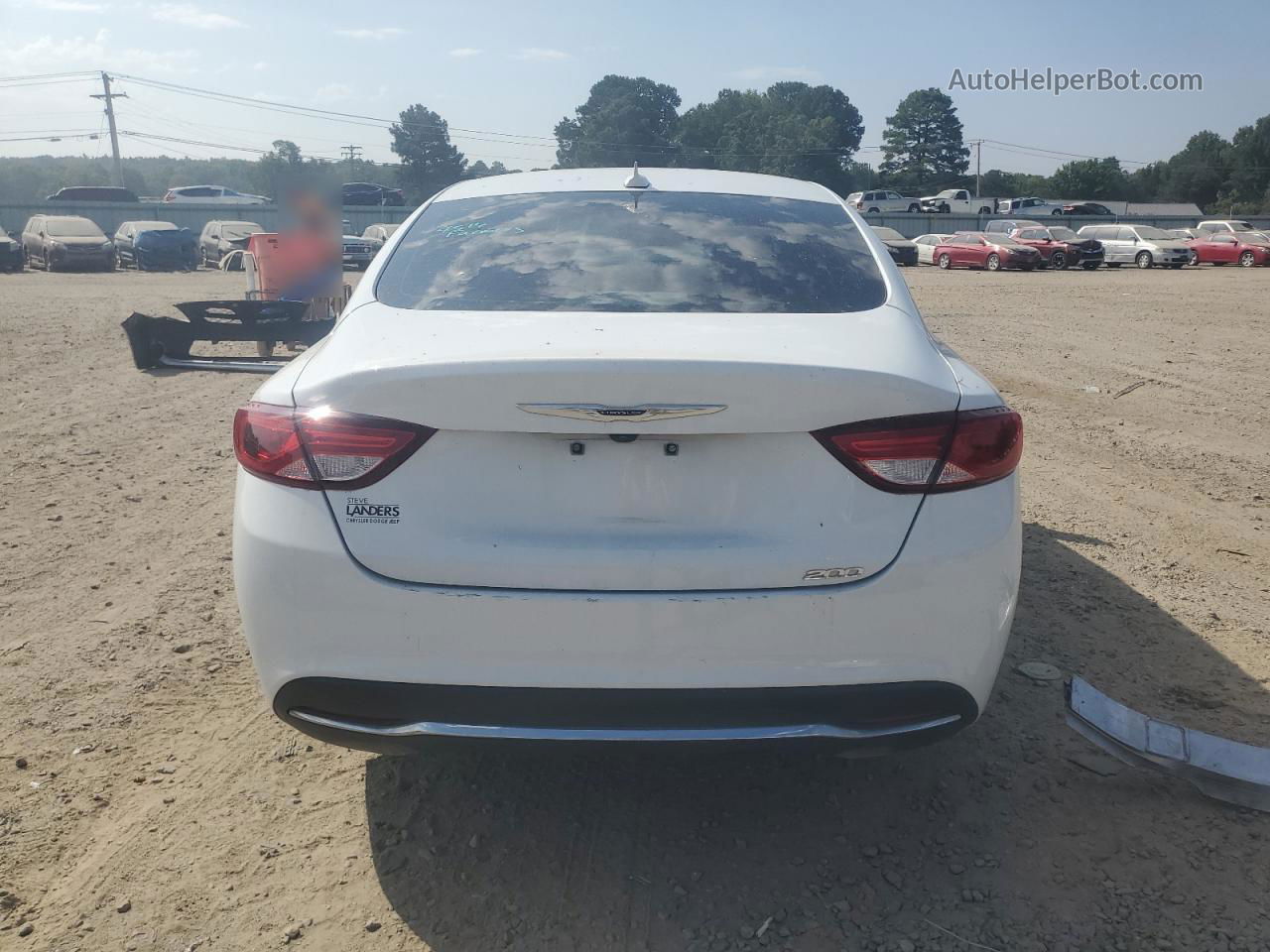 2017 Chrysler 200 Limited White vin: 1C3CCCABXHN506119