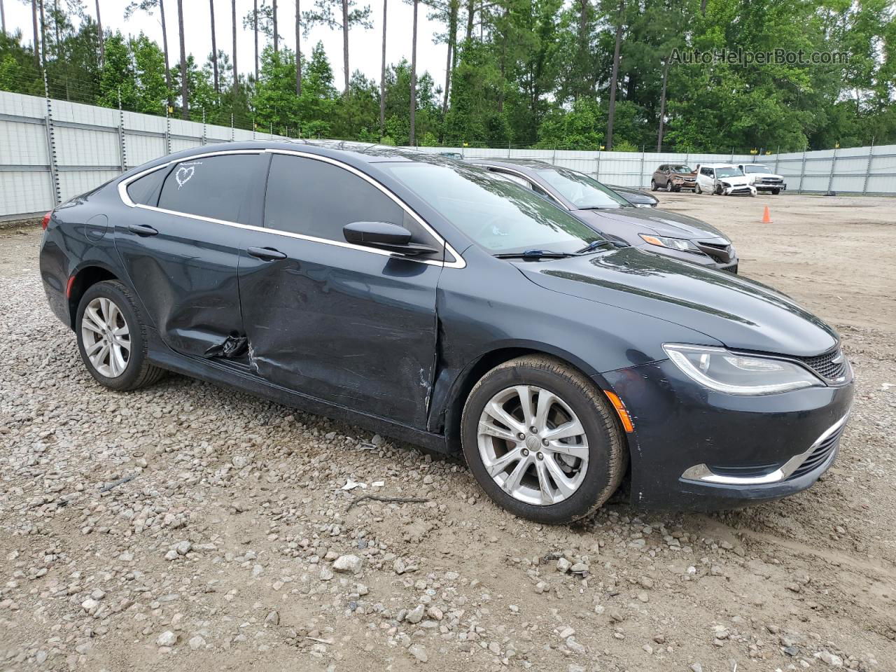 2017 Chrysler 200 Limited Black vin: 1C3CCCABXHN511546