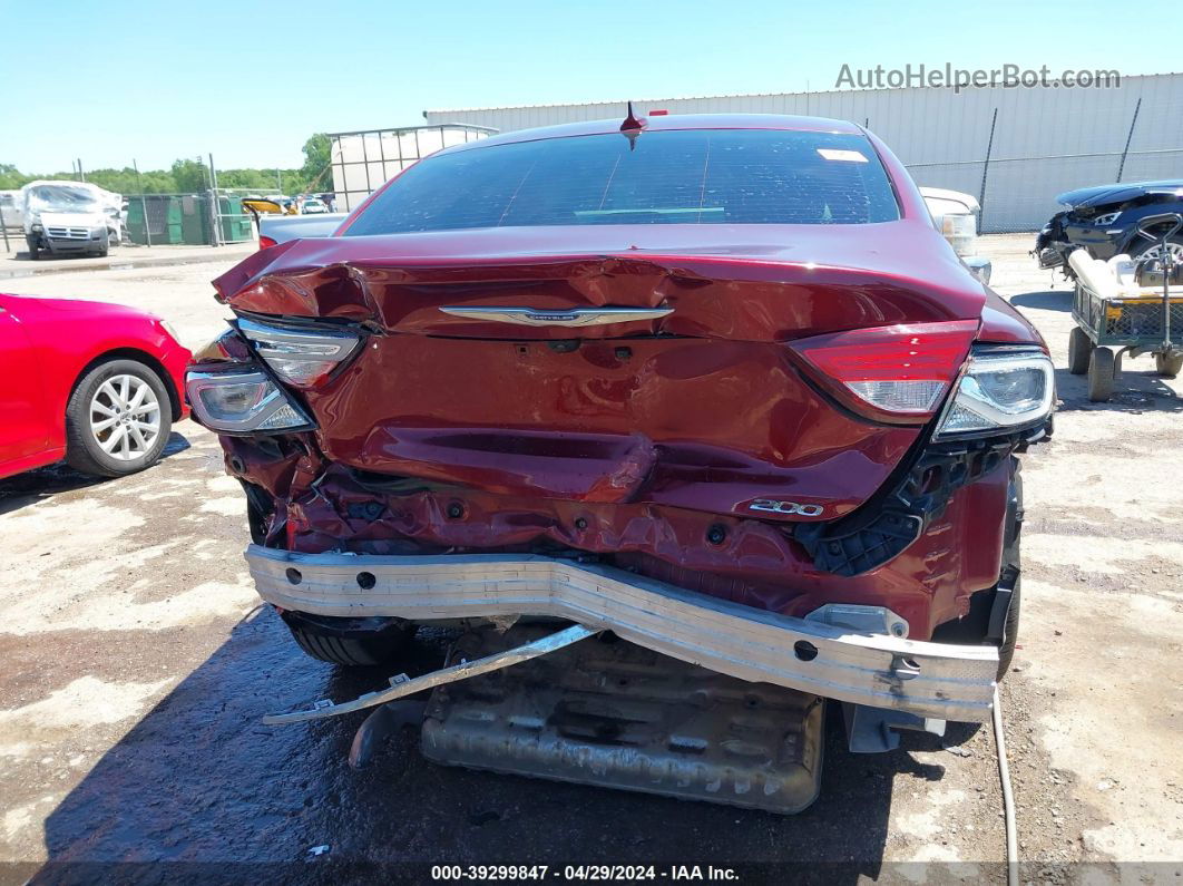 2017 Chrysler 200 Limited Platinum Red vin: 1C3CCCABXHN511868