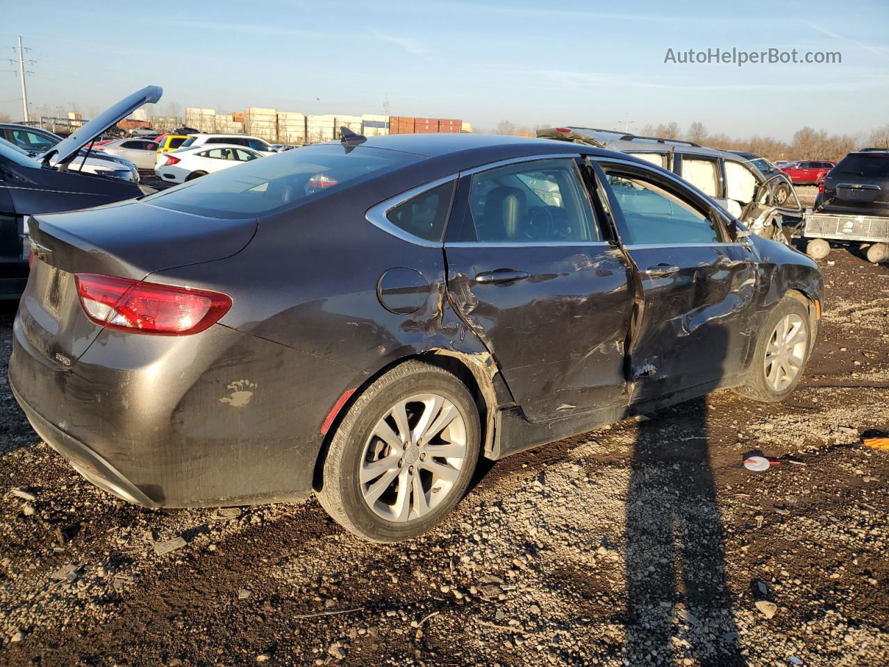 2016 Chrysler 200 Limited Gray vin: 1C3CCCAG0GN188134