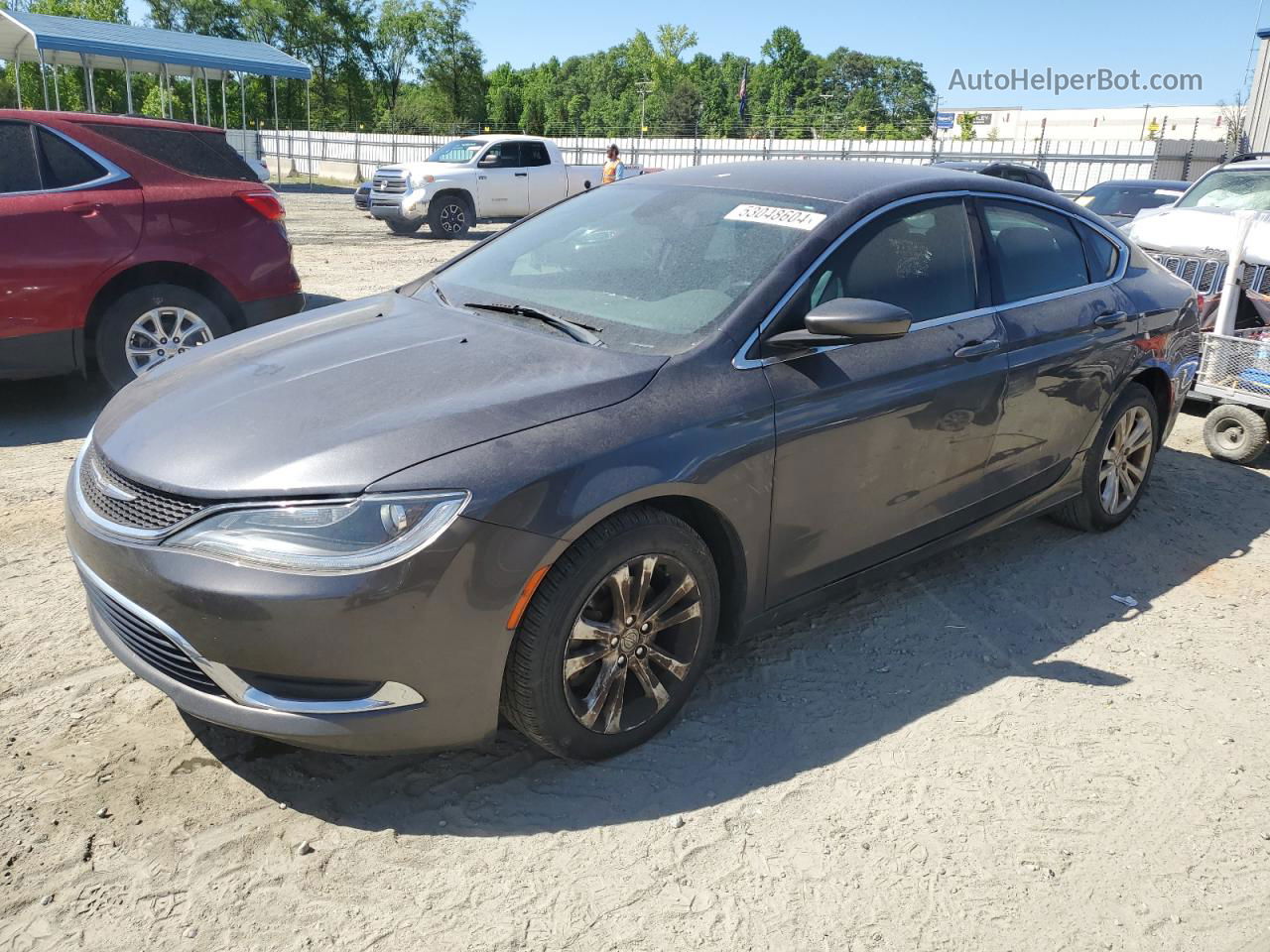 2016 Chrysler 200 Limited Серый vin: 1C3CCCAG1GN143915