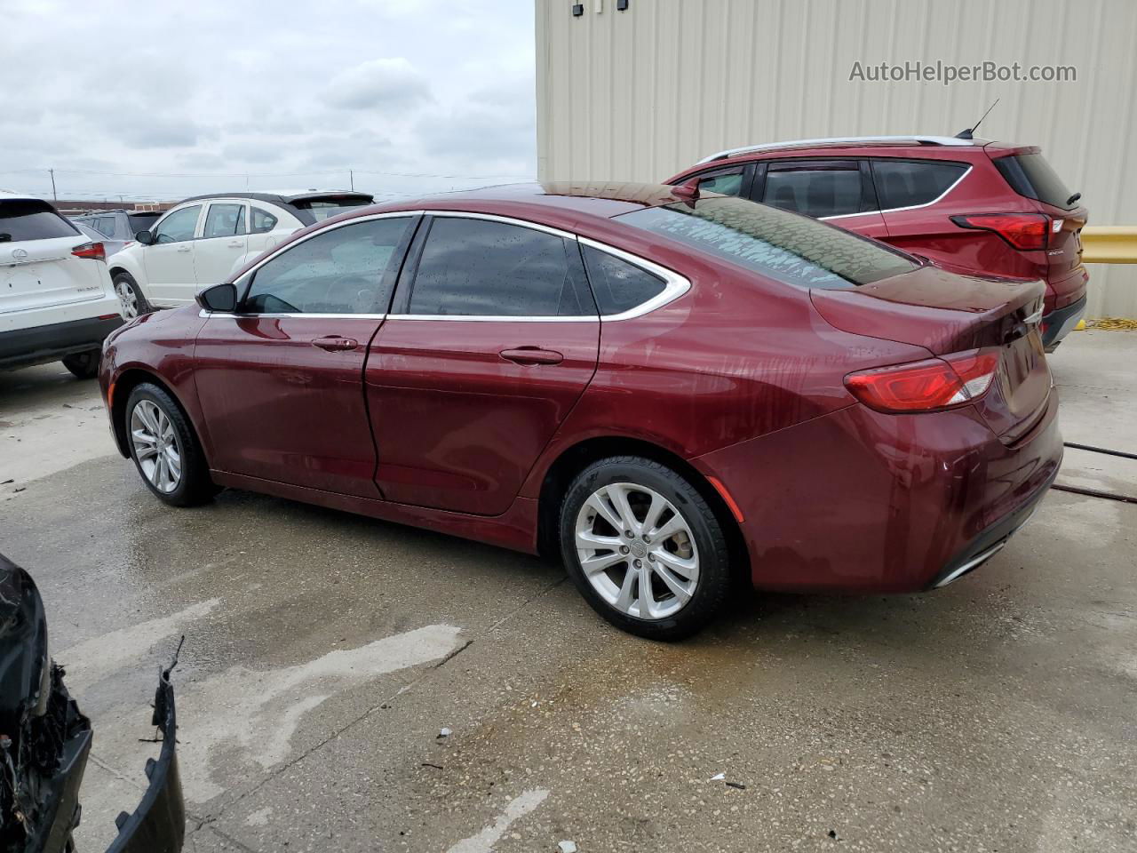 2016 Chrysler 200 Limited Maroon vin: 1C3CCCAG2GN114293