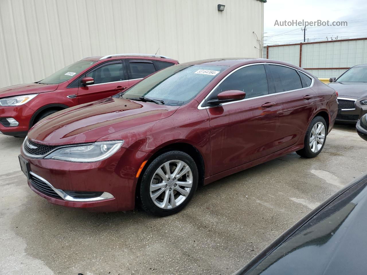 2016 Chrysler 200 Limited Maroon vin: 1C3CCCAG2GN114293