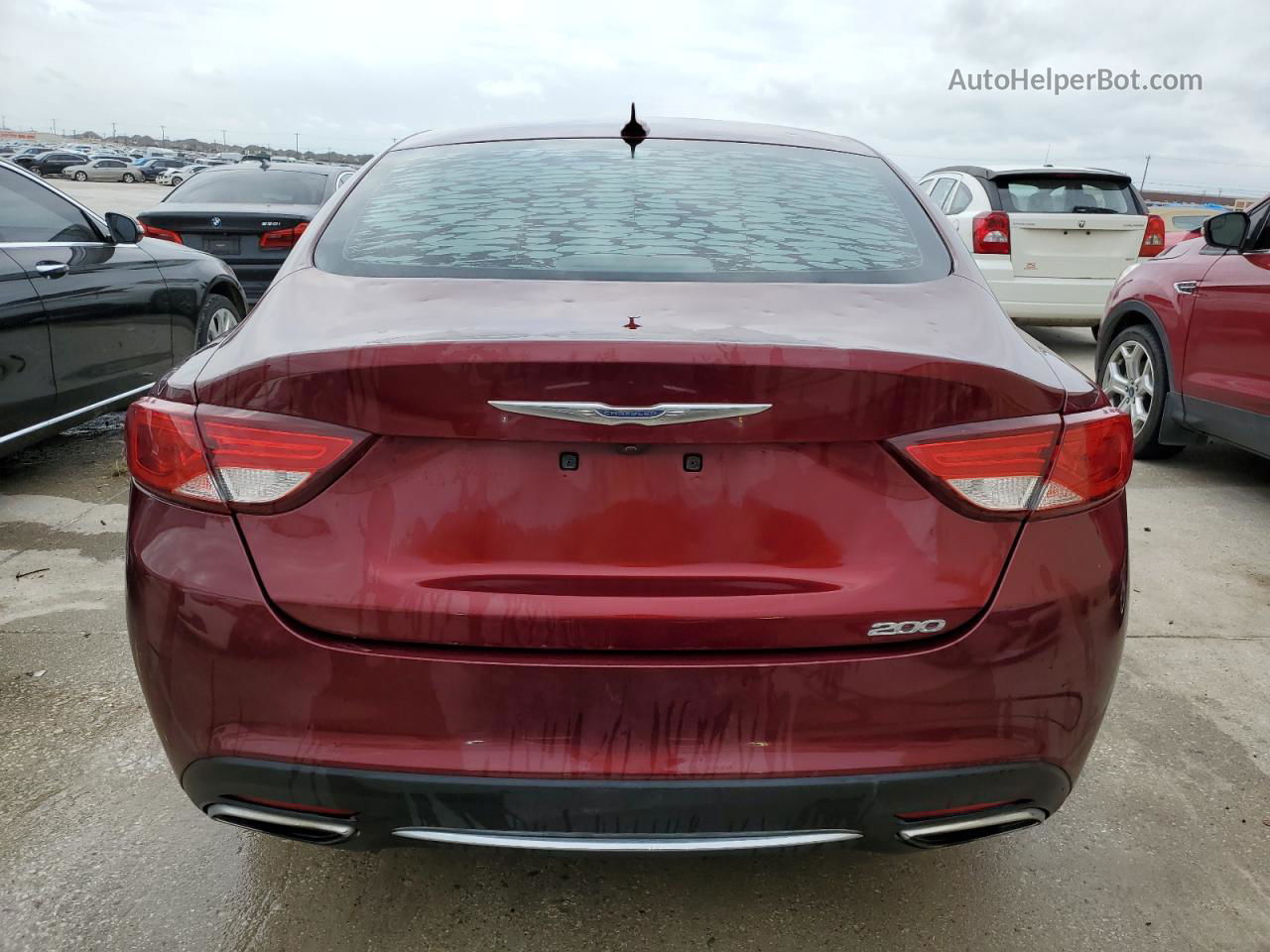 2016 Chrysler 200 Limited Maroon vin: 1C3CCCAG2GN114293