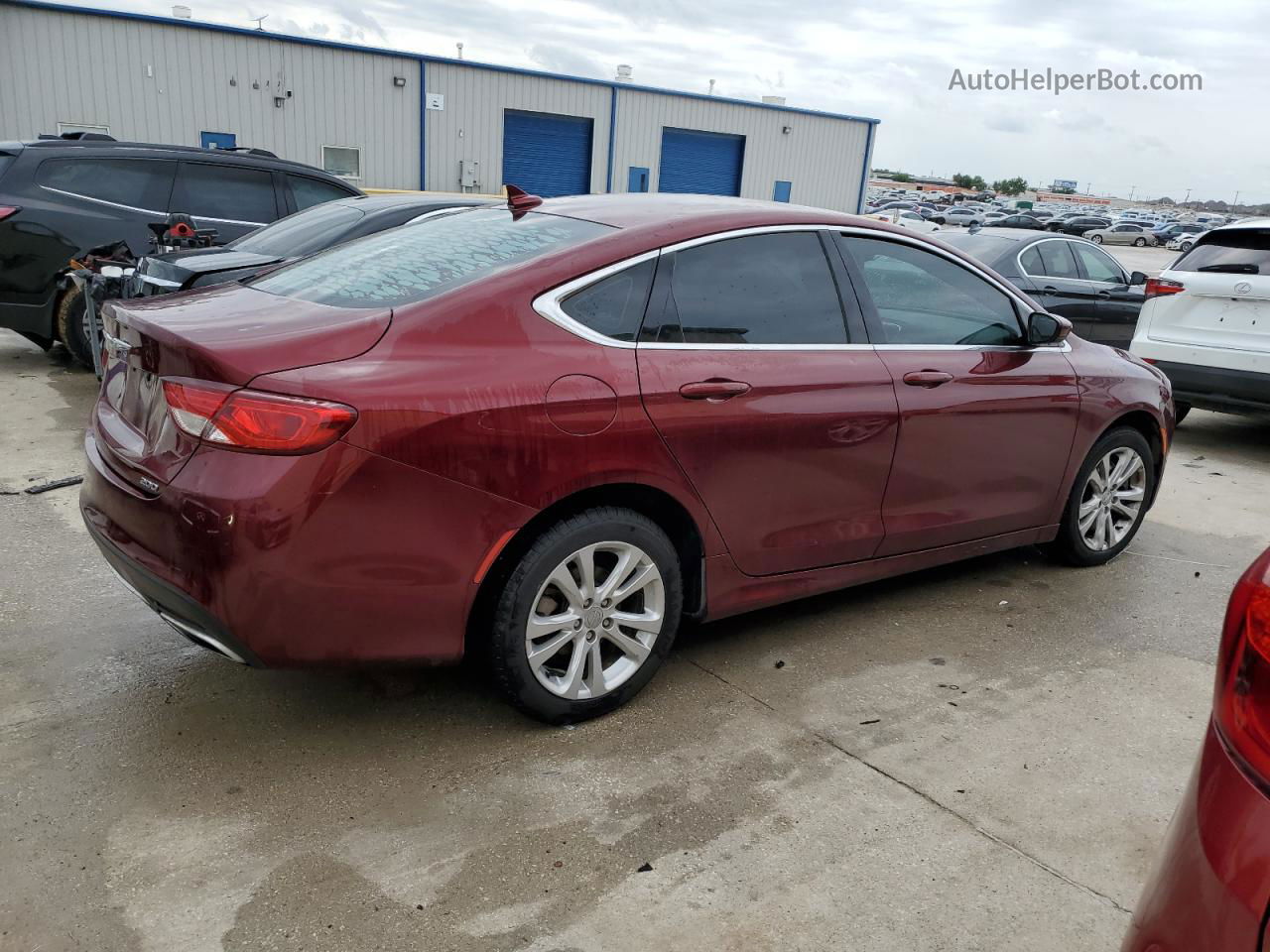 2016 Chrysler 200 Limited Maroon vin: 1C3CCCAG2GN114293