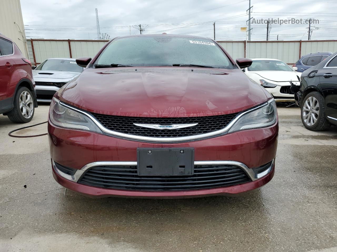 2016 Chrysler 200 Limited Maroon vin: 1C3CCCAG2GN114293