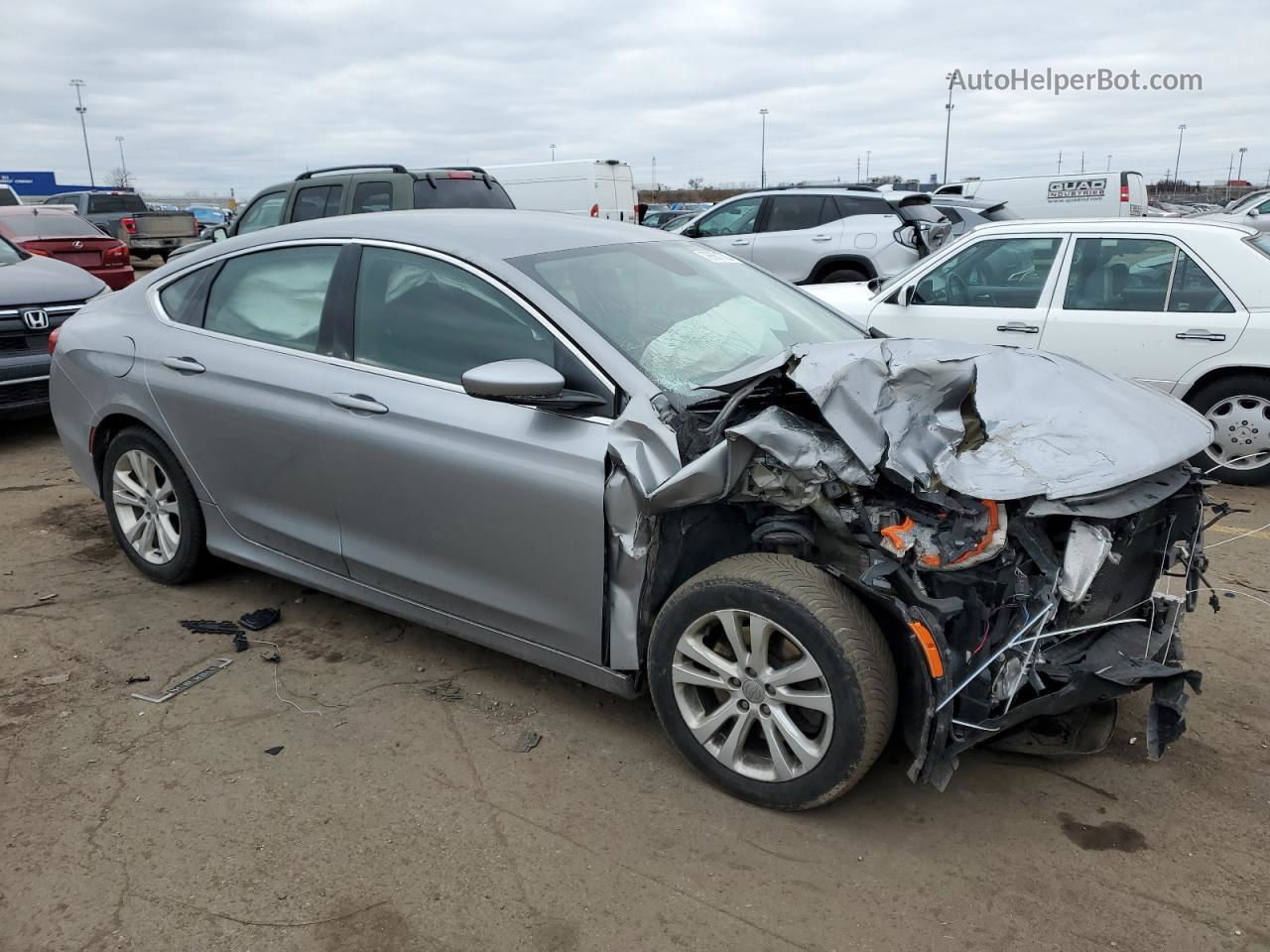 2016 Chrysler 200 Limited Gray vin: 1C3CCCAG3GN121706