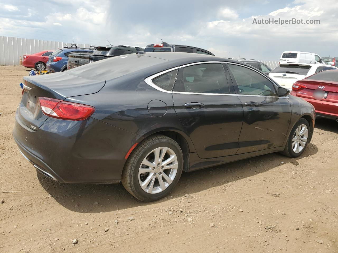 2016 Chrysler 200 Limited Gray vin: 1C3CCCAG3GN192100