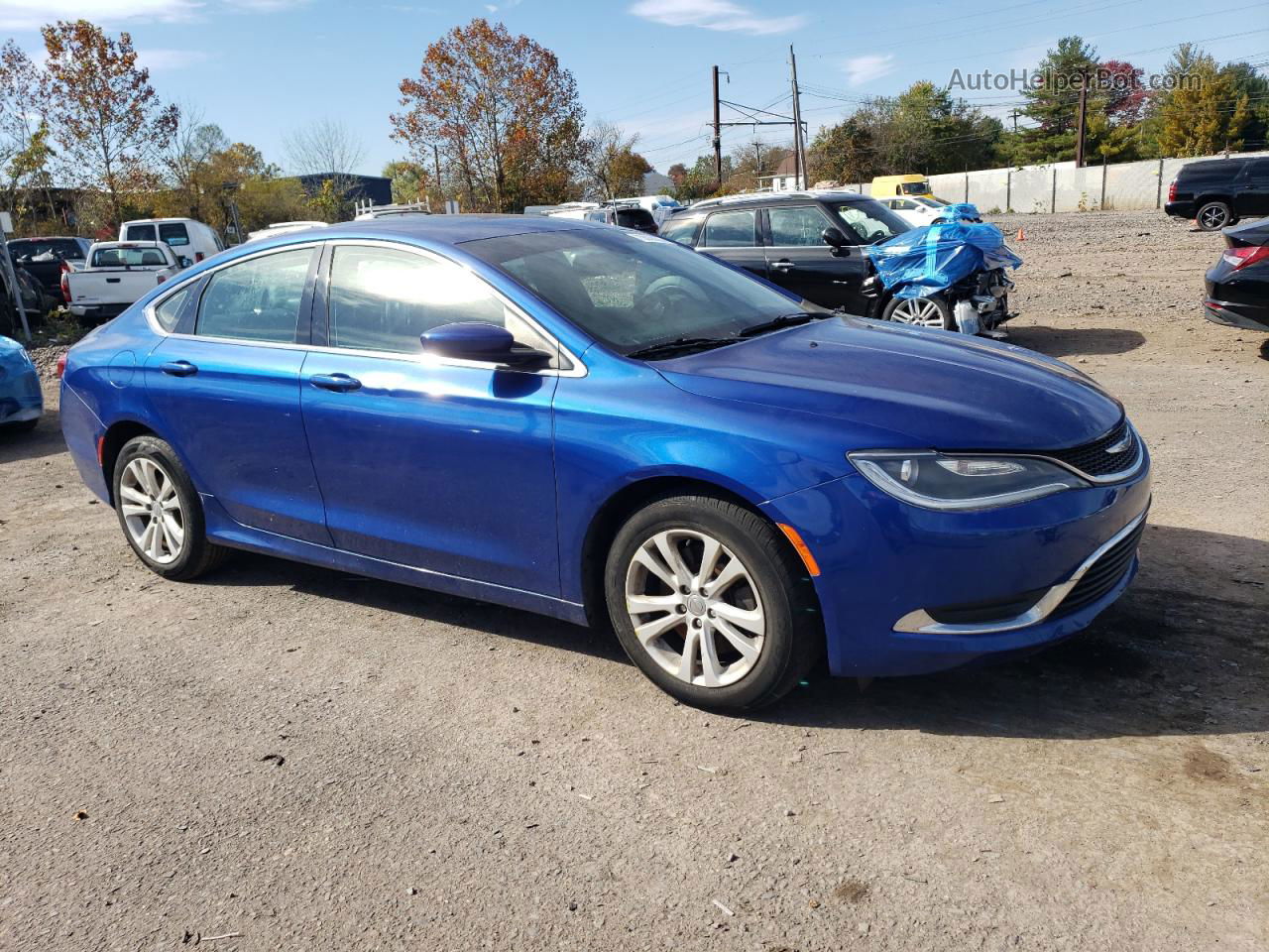 2017 Chrysler 200 Limited Blue vin: 1C3CCCAG4HN503969