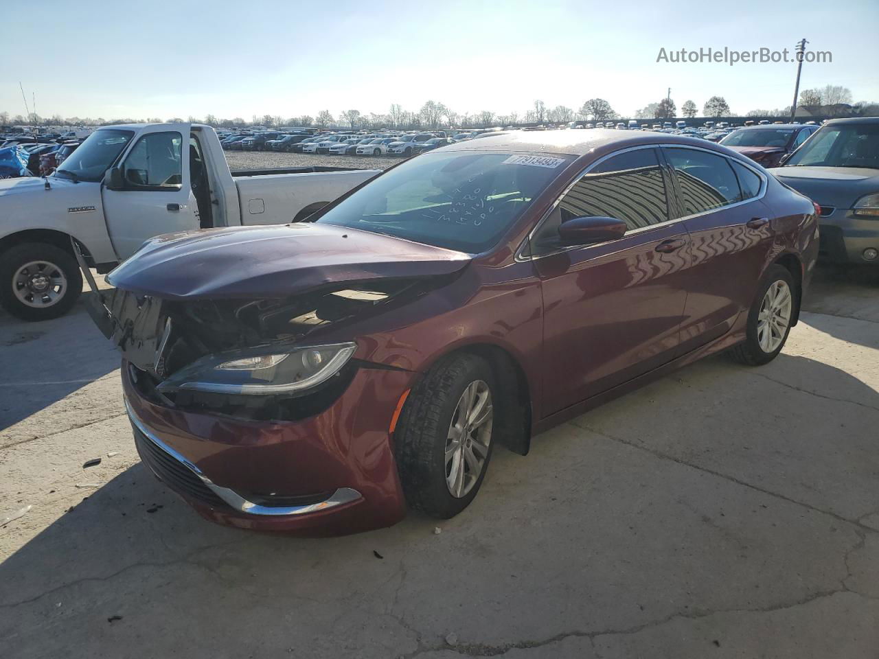 2017 Chrysler 200 Limited Белый vin: 1C3CCCAG4HN504880