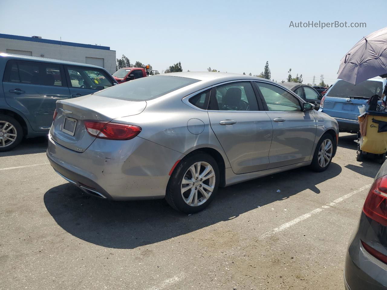 2016 Chrysler 200 Limited Silver vin: 1C3CCCAG6GN141268