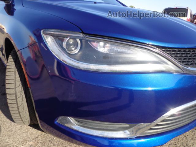 2015 Chrysler 200 Limited Blue vin: 1C3CCCAG7FN738914