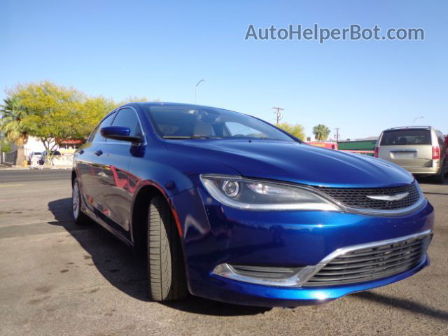 2015 Chrysler 200 Limited Синий vin: 1C3CCCAG7FN738914