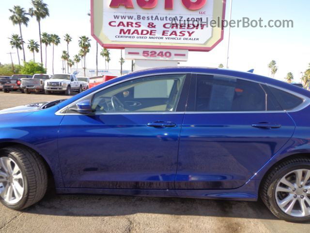 2015 Chrysler 200 Limited Blue vin: 1C3CCCAG7FN738914