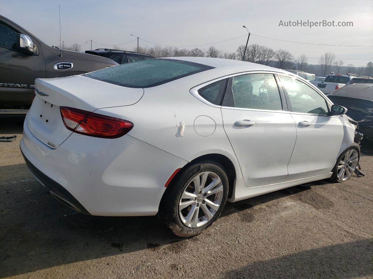 2016 Chrysler 200 Limited White vin: 1C3CCCAG7GN101233