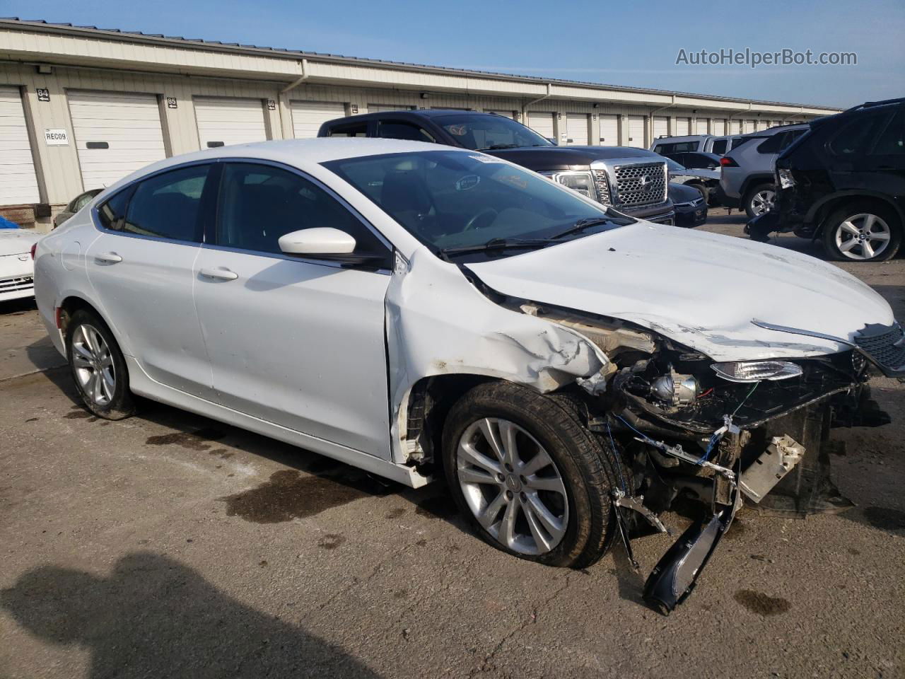 2016 Chrysler 200 Limited White vin: 1C3CCCAG7GN101233