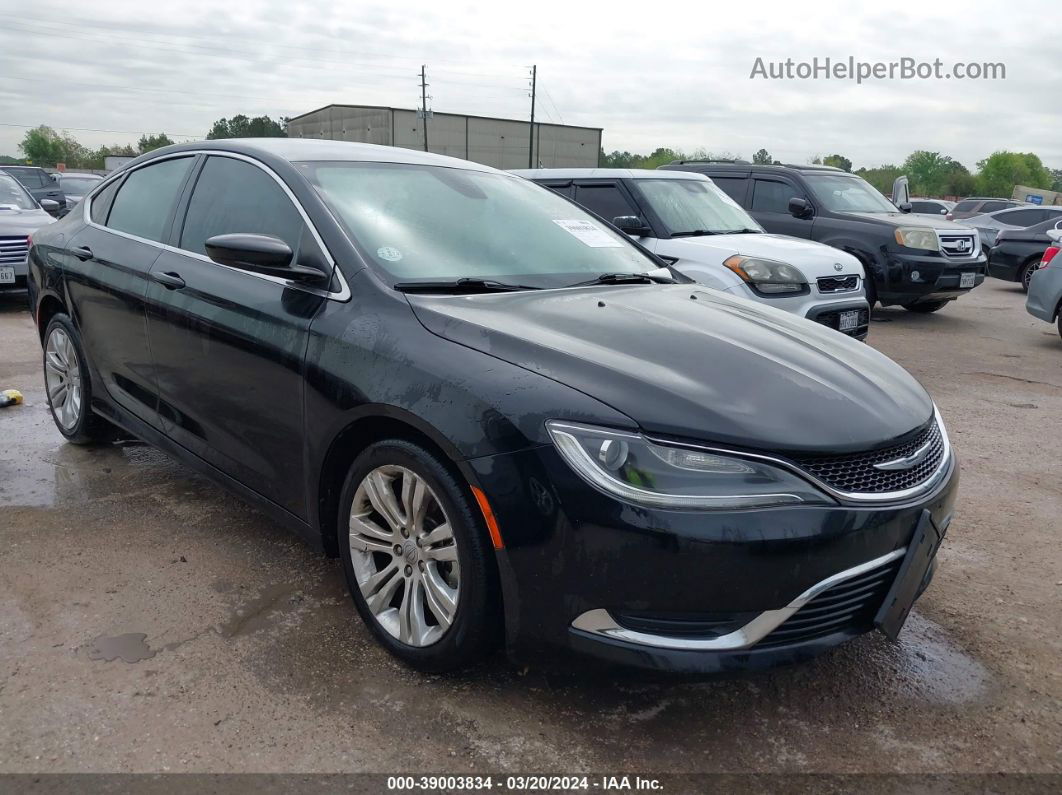 2016 Chrysler 200 Limited Black vin: 1C3CCCAG7GN119389