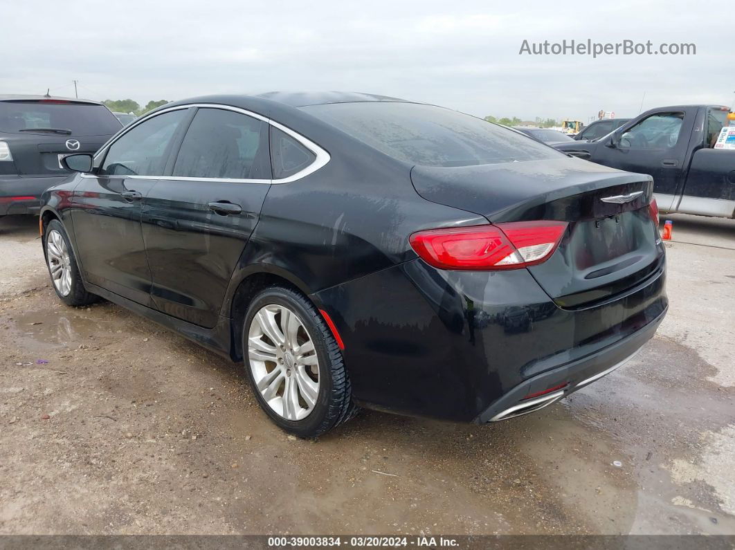 2016 Chrysler 200 Limited Black vin: 1C3CCCAG7GN119389