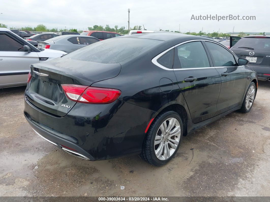 2016 Chrysler 200 Limited Black vin: 1C3CCCAG7GN119389