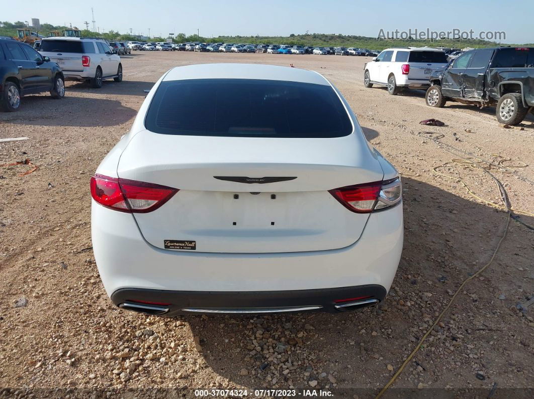 2016 Chrysler 200 Limited White vin: 1C3CCCAG8GN101032