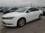 2016 Chrysler 200 Limited White vin: 1C3CCCAG8GN165832