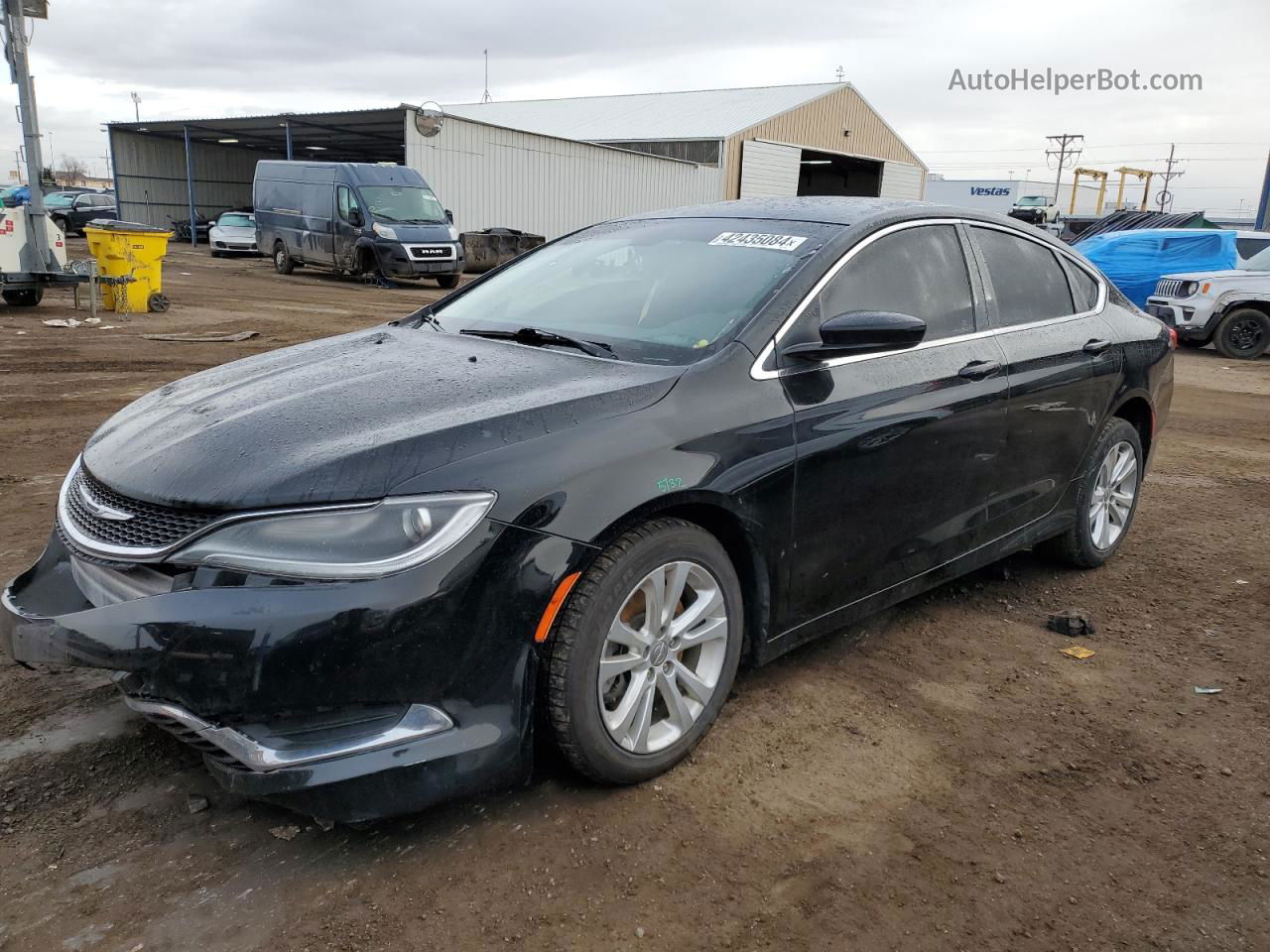 2016 Chrysler 200 Limited Black vin: 1C3CCCAG8GN184753