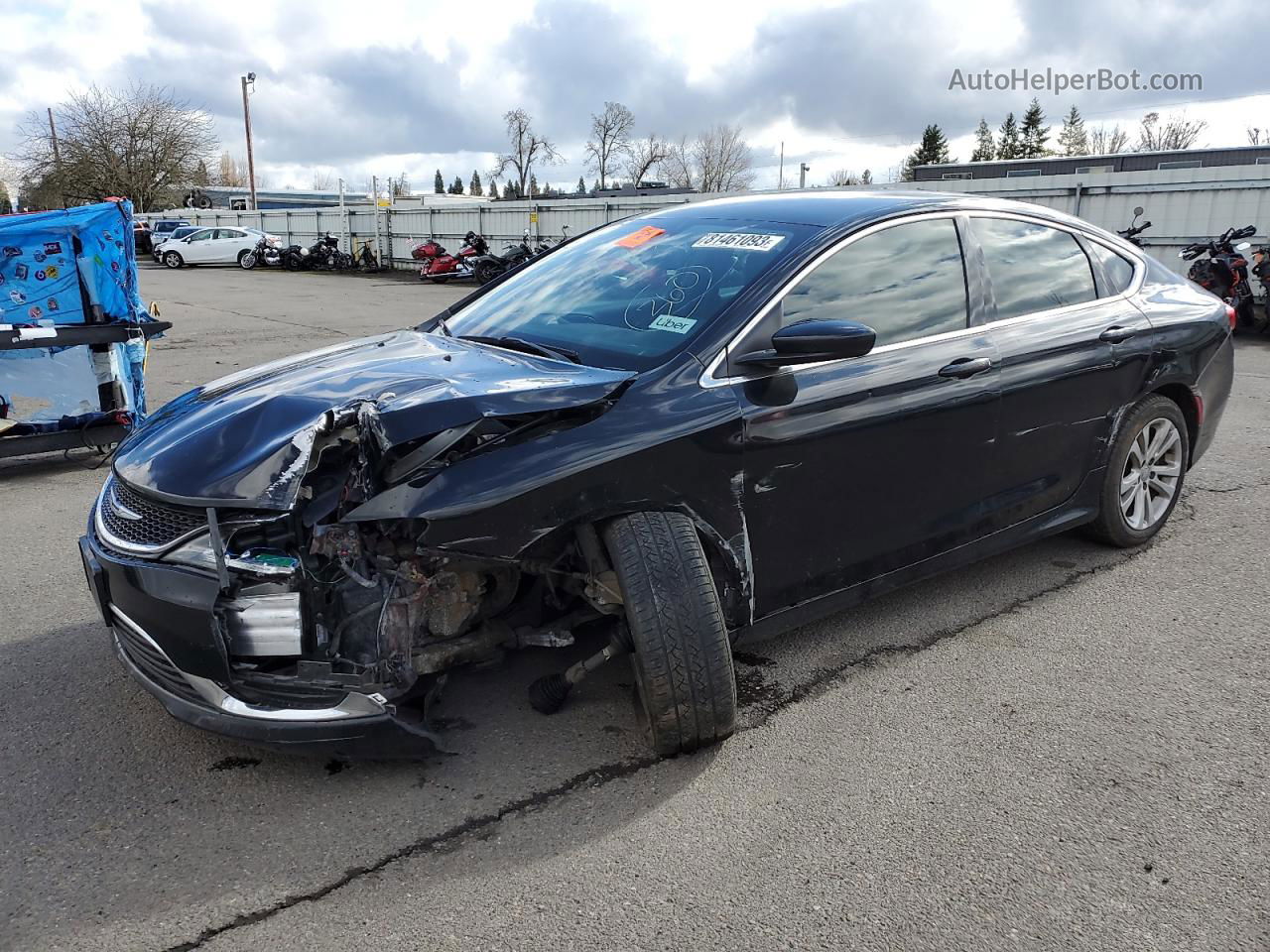 2016 Chrysler 200 Limited Черный vin: 1C3CCCAG9GN104523