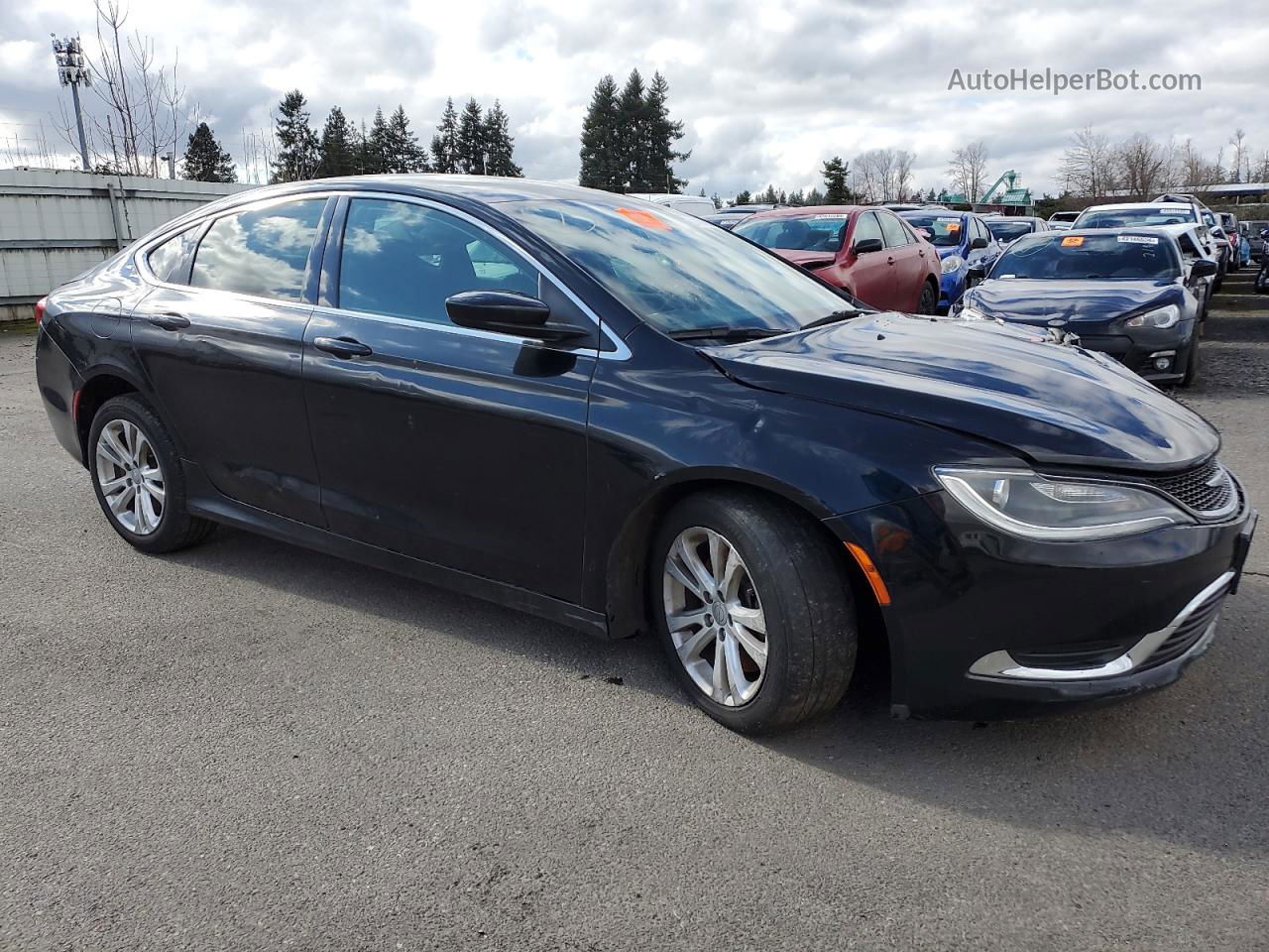 2016 Chrysler 200 Limited Черный vin: 1C3CCCAG9GN104523