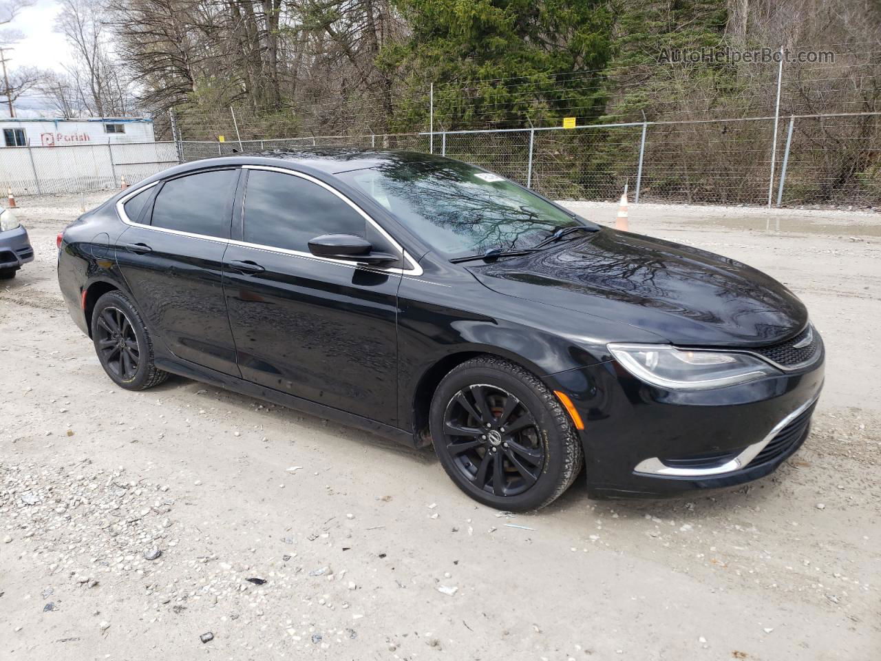 2016 Chrysler 200 Limited Black vin: 1C3CCCAG9GN165869