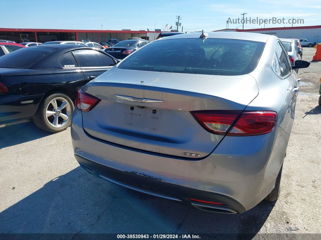 2016 Chrysler 200 Limited Silver vin: 1C3CCCAGXGN100934