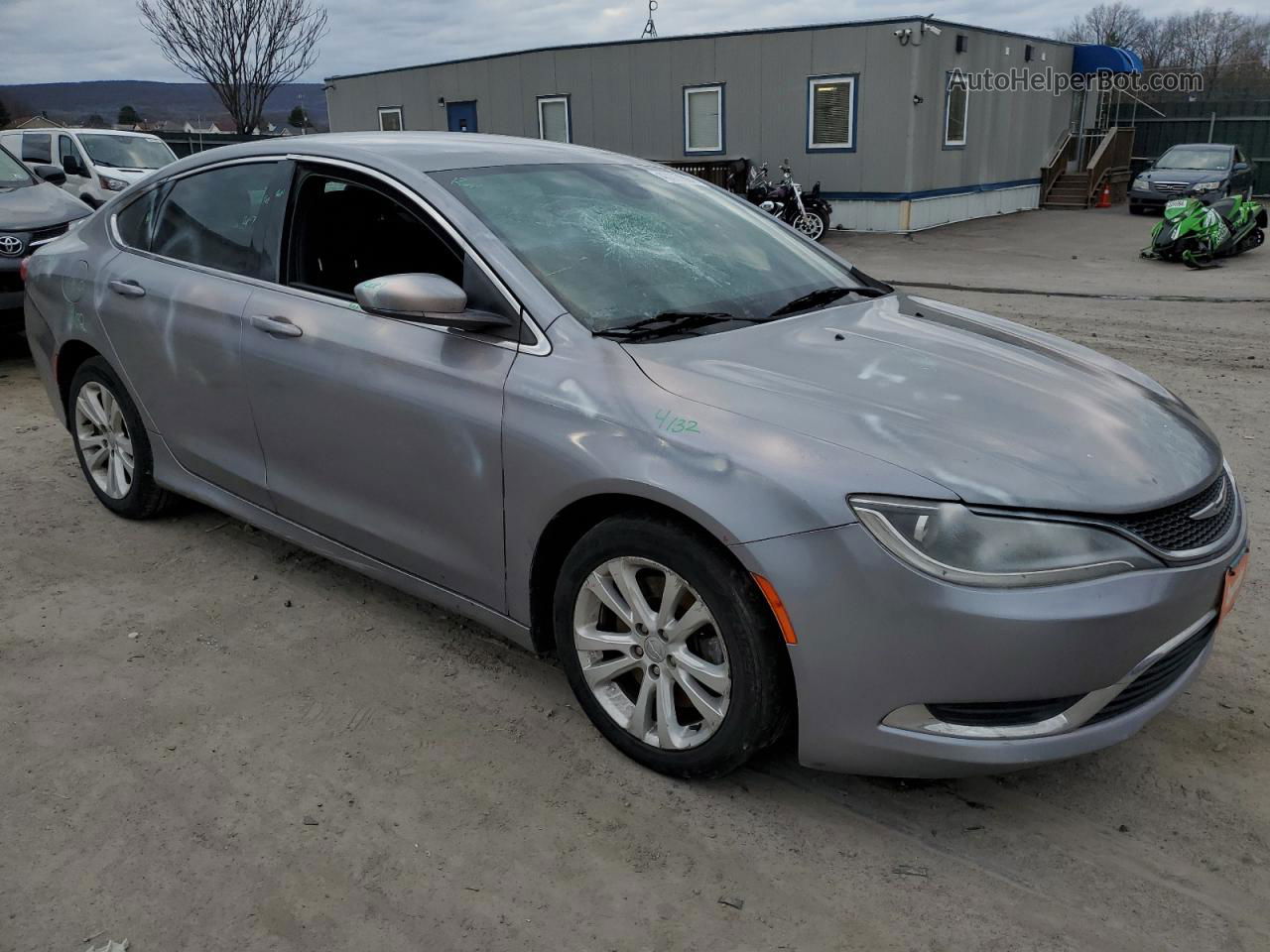 2016 Chrysler 200 Limited Silver vin: 1C3CCCAGXGN145596