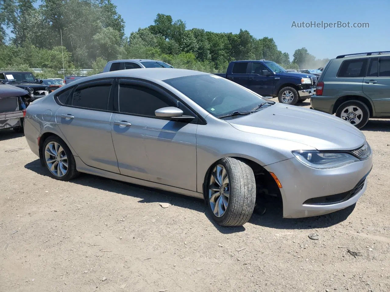 2015 Chrysler 200 S Silver vin: 1C3CCCBB0FN637796