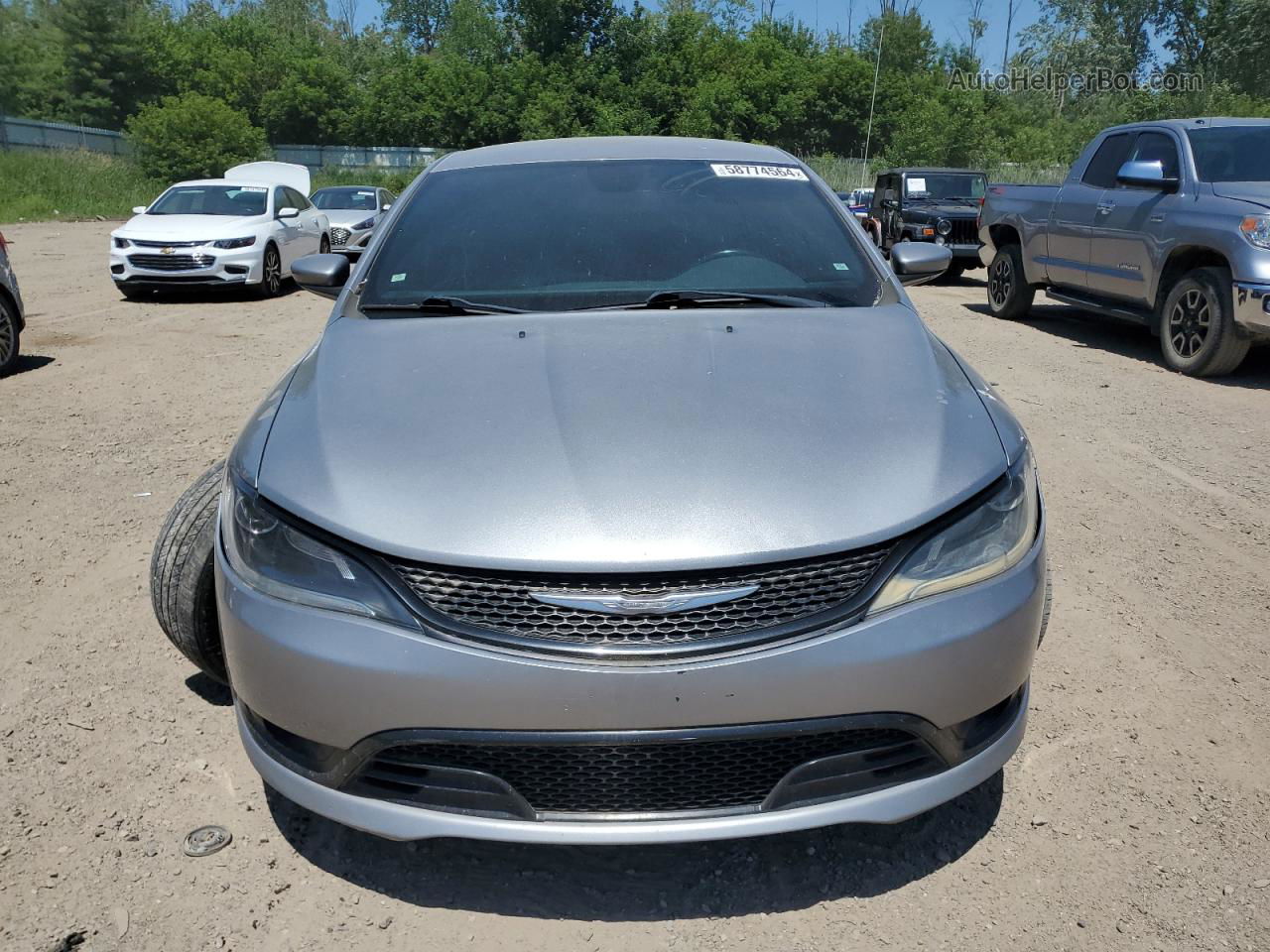 2015 Chrysler 200 S Silver vin: 1C3CCCBB0FN637796