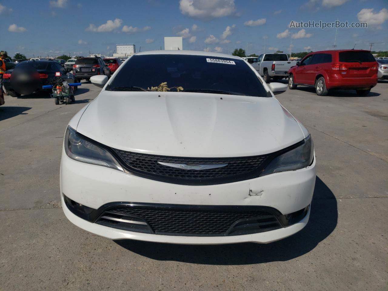 2015 Chrysler 200 S White vin: 1C3CCCBB1FN649519